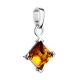 Geometric Amber Pendant In Sterling Silver The Ovation, image , picture 4