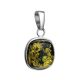 Green Amber Pendant In Sterling Silver The Copenhagen, image , picture 3