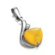 Honey Amber Pendant In Sterling Silver The Acapulco, image , picture 5