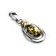Green Amber Pendant In Sterling Silver The Prussia, image , picture 3