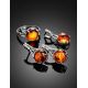 Refined Cognac Amber Pendant In Sterling Silver The Shanghai, image , picture 6