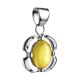Amber Pendant In Sterling Silver The Violet, image , picture 5