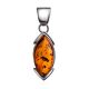 Amber Pendant In Sterling Silver The Petal, image , picture 3