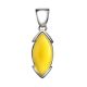 Amber Pendant In Sterling Silver The Petal, image , picture 3