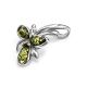Refined Green Amber Pendant In Sterling Silver The Verbena, image , picture 2