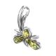 Refined Green Amber Pendant In Sterling Silver The Verbena, image , picture 3