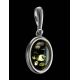 Green Amber Pendant In Sterling Silver The Goji, image , picture 2