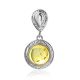 Round Amber Pendant In Sterling Silver The Hermitage, image , picture 2