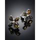 Cross Design Silver Amber Earrings The Supreme, image , picture 2