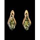 Gold Amber Earrings The Snowdrop, image , picture 2