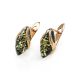 Gold Amber Earrings The Snowdrop, image , picture 4
