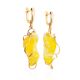 Curvaceous Gold Amber Earrings The Rialto, image , picture 3