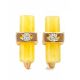Stylish Gold Amber Earrings With Crystals The Scandinavia, image , picture 5