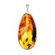 Luminous Silver Amber With Fly Inclusion Pendant The Clio, image 