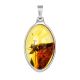 Exclusive Silver Amber With Inclusion The Clio, image 