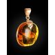 Luminous Gold Amber Pendant With Inclusions The Clio, image , picture 5