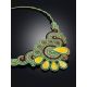 Handcrafted Braided Necklace With Natural Amber The India, image , picture 2
