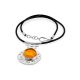 Bold Silver Amber Necklace The Ellas, image , picture 3