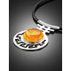 Bold Silver Amber Necklace The Ellas, image , picture 2