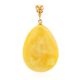 Elegant Gold Amber Pendant, image , picture 3