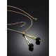Stylish Gilded Silver Amber Necklace The Palazzo, image , picture 2
