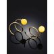 Gilded Silver Amber Spiral Hoop Earrings The Palazzo, image , picture 2