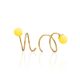 Gilded Silver Amber Spiral Hoop Earrings The Palazzo, image 