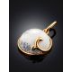 Elegant Gilded Silver Dendritic Opal Pendant, image , picture 2