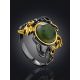 Ornate Design Silver Jade Ring, Ring Size: 7 / 17.5, image , picture 2
