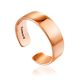Minimalist Rose Plated Silver Ring The ICONIC, Ring Size: Adjustable, image 