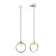 Fashionable Silver Amber Dangle Earrings The Palazzo, image 