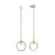 Trendy Silver Amber Dangle Earrings The Palazzo, image 