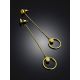 Refined Gilded Silver Amber Chain Dangle Earrings The Palazzo, image , picture 2