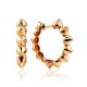 Glam Rock Style Gold Spike Hoop Earrings The Roxy, image 