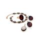 GILDED SILVER AMBER LINK BRACELET THE MONACO, Length: 17, image , picture 5