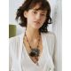 Fabulous Amber Brass Designer Necklace The Pandora, Length: 44, image , picture 3