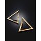 Triangle Design Gold Earrings The Roxy, image , picture 2