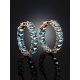 Fabulous Gold Swiss Topaz Hoop Earrings, image , picture 2