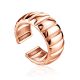 Bold Rose Plated Silver Ring The ICONIC, Ring Size: Adjustable, image , picture 5
