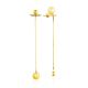 Fashionable Gilded Silver Amber Transformable Earrings The Palazzo, image 