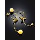 Fashionable Gilded Silver Amber Transformable Earrings The Palazzo, image , picture 2