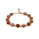Gilded Silver Amber Link Bracelet The Monaco, image 