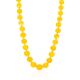 Fashionable Honey Amber Beaded Necklace, Length: 48, image 