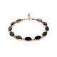 GILDED SILVER AMBER LINK BRACELET THE MONACO, Length: 17, image 