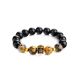 Black Amber Bracelet With Wooden Beads The Cuba, image 