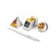 Mosaic Amber Office Desk Set With Metal, image 