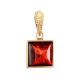 Cherry Amber Pendant In Gold The Ovation, image 