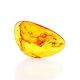 Lemon Amber Stone With Spider Inclusion, image 
