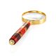 Handmade Amber Magnifying Glass With Wood The Indonesia, image 