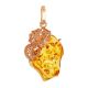 Sparkling Handmade Amber Pendant In Sterling Silver the Dew, image 
